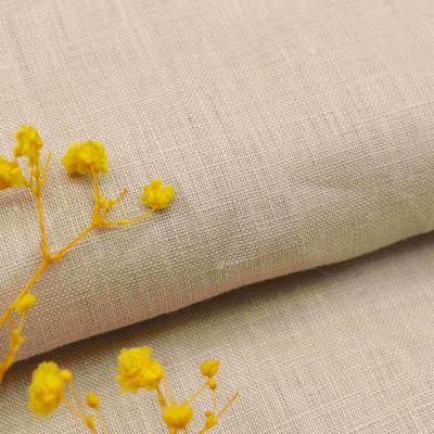 China Hot Selling Manufacturer Shirts 17*21s Fabric 100% Organic Linen Fabrics QUICK DRY For Clothing for sale