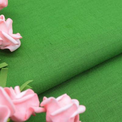 China Factory Price 135gsm Organic Cheap Custom Yarn Dyed Wholesale Textiles Cotton Linen Fabric for sale