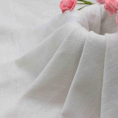 China Hot Sale Organic Comfortable Woven Bamboo 4.5s Sand Washed Rayon / Dress Linen Fabric for sale