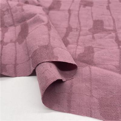 China Wrinkle Resistant New Design Fancy Workmanship Jacquard Rayon Professional Blend Woven Cotton Fabric for sale