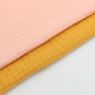 China Double Faced Eco - Friendly Chinese Crepe Textile 40s Custom Organic Pure Cotton Fabric Double Faced for sale