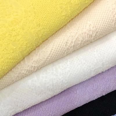 China Manufacturer Hot Selling Tear-Resistant Elastic Blend Scratching Custom Jacquard Spandex Fabric For Women's Polo Shirts for sale