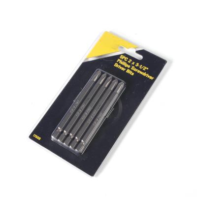 China Hot Selling Interchangeable Household Tool Kit 5pc Phillips Screwdriver Bits Set for sale