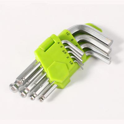 China 9PC Allen Ball Point End Short Arm Hex Wrench Multi Functional Wrench Set Japanese Brand OEM DIY Tools for sale