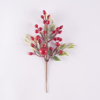 China Diy Accessory Christmas Ornament Wholesale Hot Sale Realistic Red Tree Branches for sale