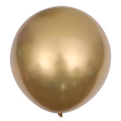 China High Quality Circular Shape Happy Birthday Latex Gold Party Decoration Silver Thicker Balloons for sale