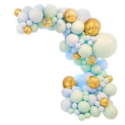 China Latex Macaron Balloon Chain Package Birthday Wedding Party Background Wall Decoration Balloon Set Combination for sale