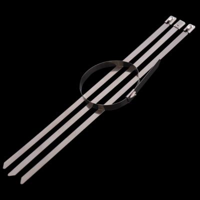 China Multifunctional Electrical Applications OEM/ODM 304/201/316 Stainless Steel Strip Self Lock Zip Ties Manufacturers Multifunction Pole Tape for sale