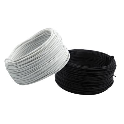 China Electrical Applications PVC Coated Iron Wire Round Flat White And Black Optional for sale