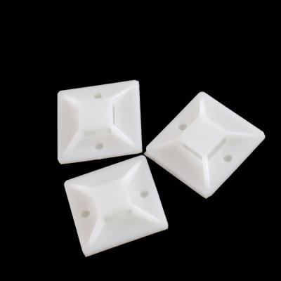 China Electrical Applications Nylon Self Adhesive PA66 Tie Mounts Cable Tie Holder Base for sale