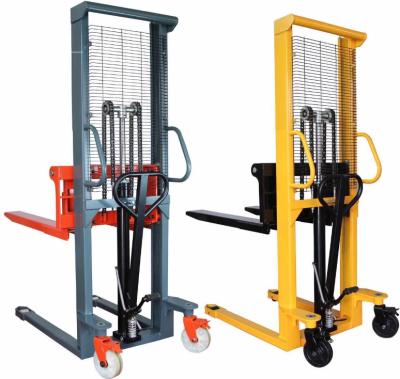 China Other 1t 2t 1.6m Manual Hand Truck Forklift Manual Pallet Stacker for sale