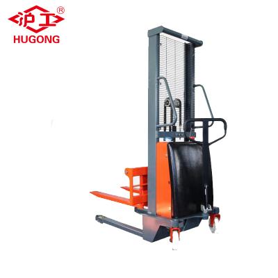 China Construction worksÂ   NEW HUGO Semi-automatic Electric 1.5T Forklift with 3M Lift Height for sale