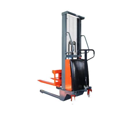 China Construction worksÂ   1 Ton Semi-electric Stacker Forklift With Fixed Legs for sale