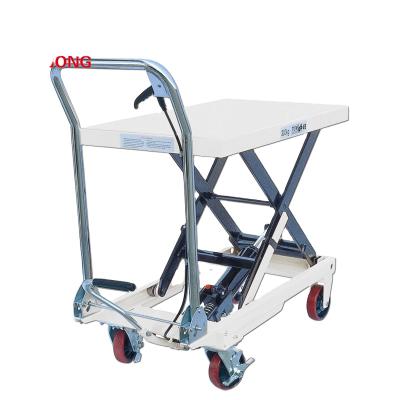 China Manual lift loading platform 350 kg portable platform manual hand scissor lift table for sale