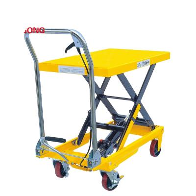 China Loading 150 Kg 1000 Manual Scissor Hydraulic Lift Table Double Kg Lift Tables for sale