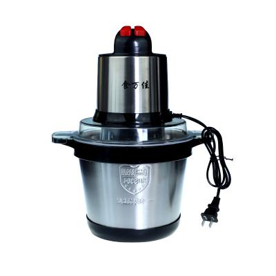 China High Efficiency Best Price Homemade Meat Mincer Double Speed ​​3.5L Silver Electric Chopper for sale