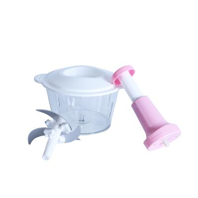 China Manual Meat and Vegetable Chopper Vegetable Chopper Best Price Viable Household Plastic Glass 2 Liter for sale