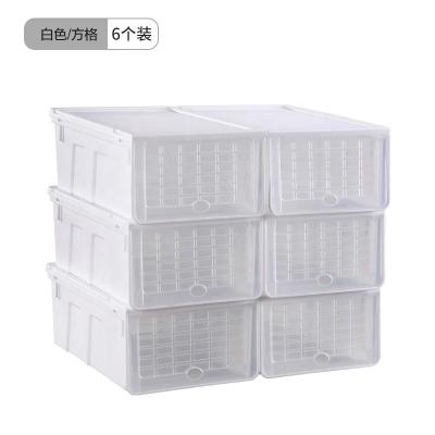 China Behind Doors/On Walls Storage Magnetic Portable Plastic Shoe Box Stackable Transparent Snitch Shoe Box for sale