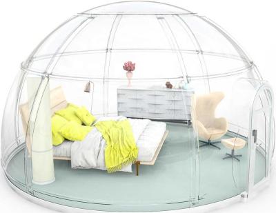 China Water Proof 5M Diameter Resort Hotel Transparent Prefab Bubble Tent Dome Rooms for sale