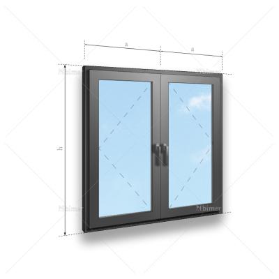 China Folding Screen Custom Design Double Glazed Windows Aluminum Casement Window For Commercial Home for sale