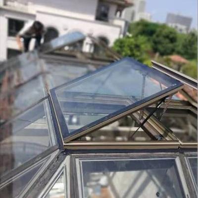 China Professional XBH Folding Screen Motorized Skylight Pergolas System With Pool Roof Great Price for sale