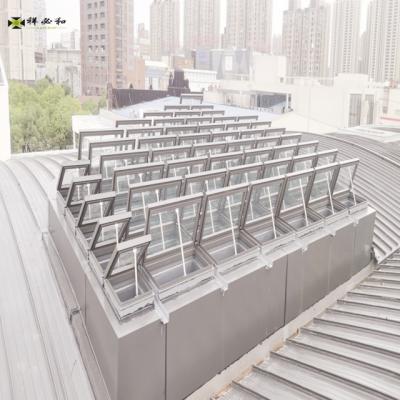 China Folding Screen Structure Warehouse Workshop Buildings Anti - Corrosion Commercial Steel Skylight Windows for sale