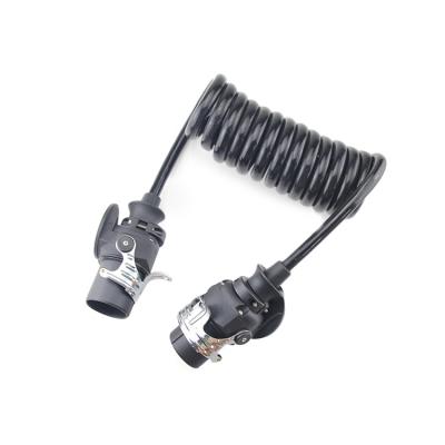 China High Quality 3.5-4 Connector Trailer Plugs 12V/24V 15 Pin Electric Wire Truck Trailer Cable for sale