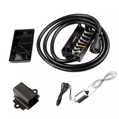 China 7way 8FT heater trailer detached extension cable with waterproof junction box and socket holder for sale