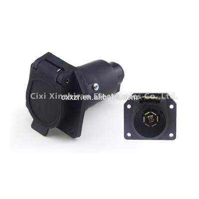 China Trailer Parts Electronic USA 7 Pin Trailer Socket American Kind for sale