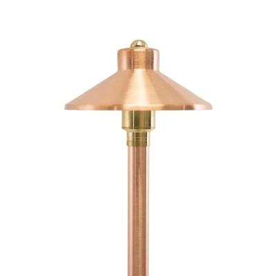 China Garden KABO Lighting Low Voltage 12V Apartment Hat Brass Outdoor Path Landscape Light And Area Light for sale