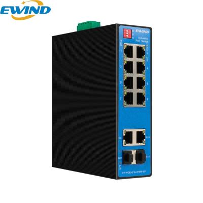 China Industrial IP Camera 8 Ports Network PoE Switch with Watchdog Function, Vlan, Extend Transmission 300meters for sale