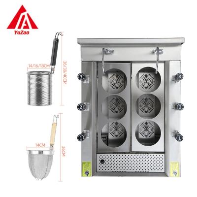 China Automatic lifting Good Quality Automatic Lift Commercial Pasta Noodle Cooking Machine  gas Italy Double Tanks Pasta Cooker Boiler for sale