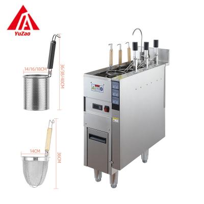 China Automatic lifting 3 Basket Noodle Cooker With Automatic Basket Lifting Commercial Industrial Noodles Boiler Pasta Noodles Boiling Machine for sale