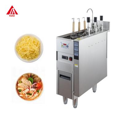 China Automatic lifting 3 Heads Electric Standing Noodle Cooker With Automatic Basket Lifting System Commercial Noodle Boiler Machine Pasta Cooker for sale