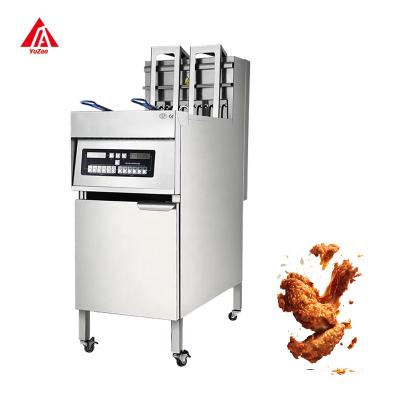 China Safety  Precise Control And Superior Performance 2Baskets Stainless steel Commercial electric deep fryers with Microcomputer control for sale