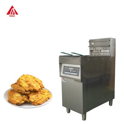 China Safety  Food Shop Restaurant Equipment Vertical Computer Board Single Cylinder 304 Stainless Steel Safety Multifunctional Deep Fryer for sale