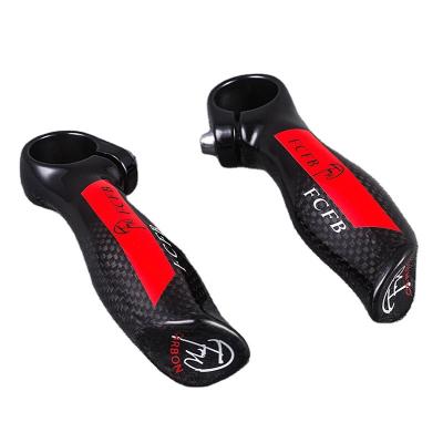 China BMX Carbon Fiber Bicycle Mountain Bar Ends Auxiliary Handlebar Bike MTB Small Handlebar for sale