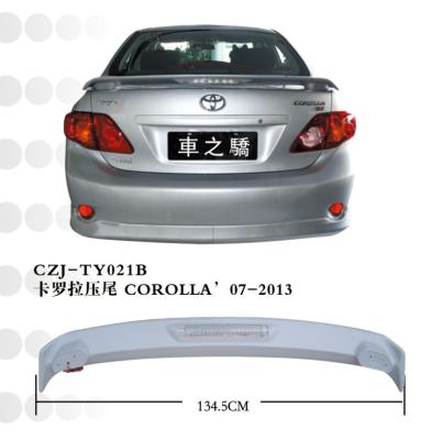 China Rear FOR TOYOTA COROLLA 2007-2013 REAR car SPOILER with lightweight CZJ ABS SPOILER for sale