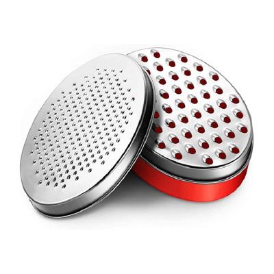 China Oval Manual Citrus Zester Cheese Grater Oval Manual Citrus Cheese Grater Lid Storage Container Vegetable Food Cleaver for sale