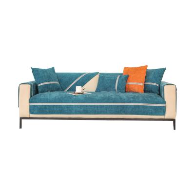 China Supplier Hot Sale Modern Polyester Fabric Soft Modern Living Room Sofa Cover With Non Slip Design for sale