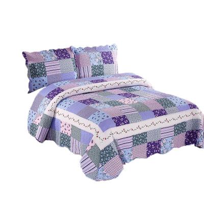 China Bed Sheet Anti-static Hot Selling Microfiber Quilt Dispersion Printing Bedding Set Home Use Quilting Bed Cover for sale