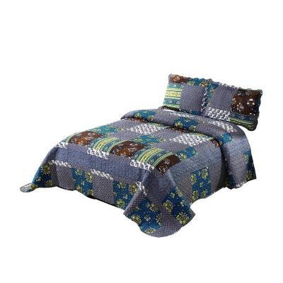 China Latest Design Good Quality Microfiber Comforter Best Selling Anti-Static Scatter Printed 3pcs Sheet Set for sale