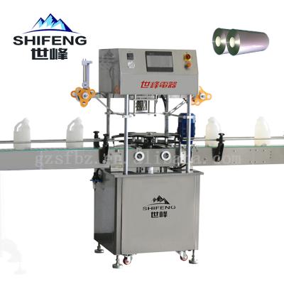 China Automatic Bottle Film Food Tray Aluminum Sealer Can Plastic Cup Sealing Machine for sale