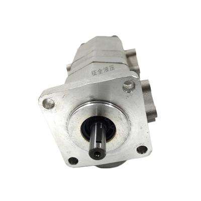 China Low Noise Low Noise Zhengquan HGP-22A-F2/2R double hydraulic gear pumps high pressure oil pump manufacturers direct booster GEAR PUMP for sale