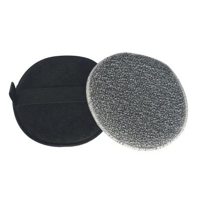 China EXFOLIATE New Dual Texture Body Scrubber Can Be Customized Skin Care Charcoal Safe Body Scrubber for sale