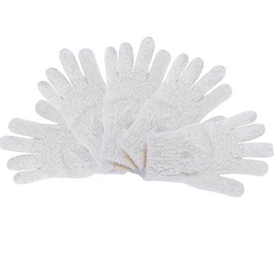 China EXFOLIATING ECO-FRIENDLY Exfoliating Mitt for Bath and Body - 100% Organic Cotton and Recycled Material for sale