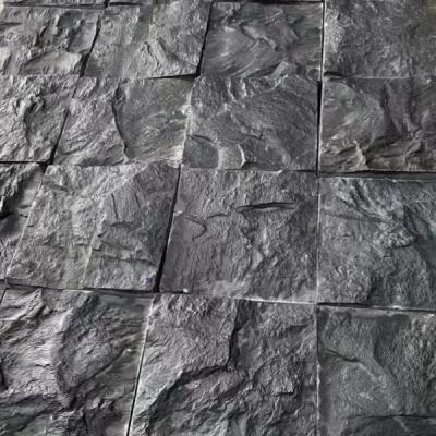 China Modern Wholesale China Natural Absolute Black Granite Slabs With Bush-hammered Surfaces for sale