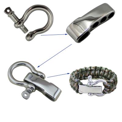 China Regular Paracord Stainless Steel Clasps Paracord Bracelets for sale