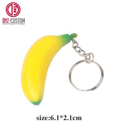 China Key Chain Of Toy Custom Fruit Stress Balls Pineapple Shape PU Foam Stress Soft Ball for sale