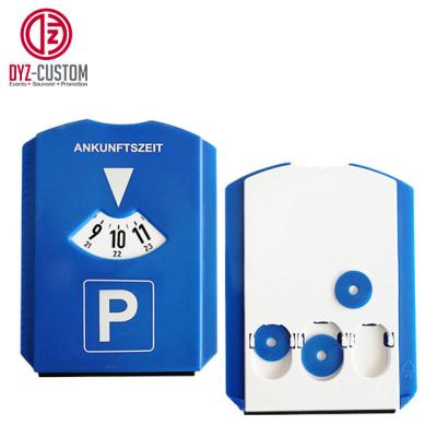 China Plastic Parking Disc Parking Disc With 3 Carriage Token Coin Parking Disc Ice Scraper for sale